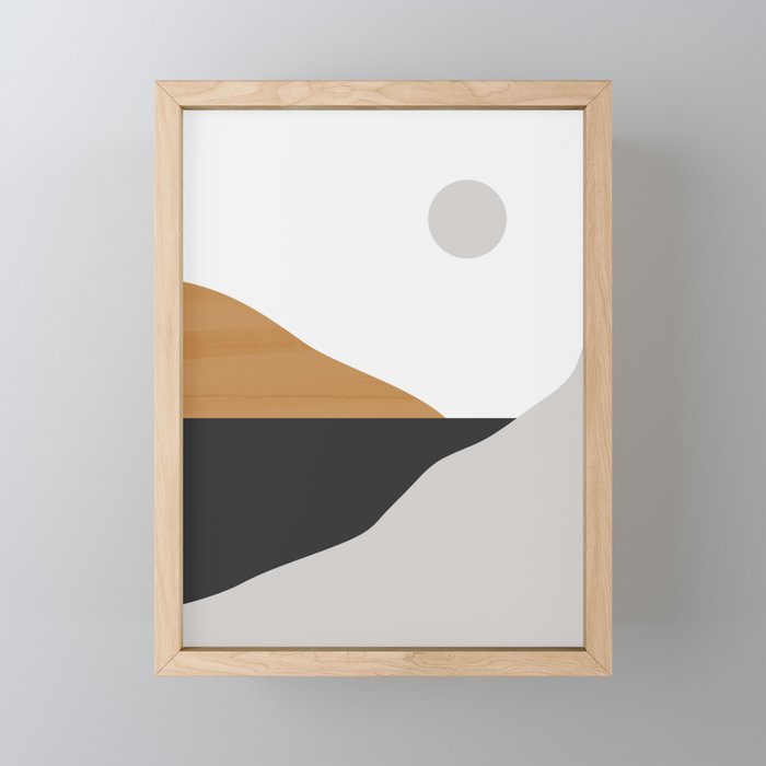Minimal Art Landscape Mini Art Print Gallery Image 1