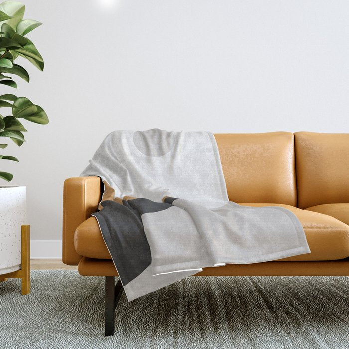 Minimal Art Landscape Throw Blanket Gallery Image 1