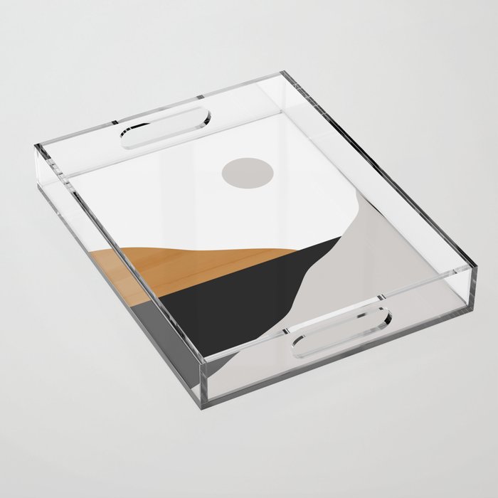 Minimal Art Landscape Acrylic Tray Gallery Image 1