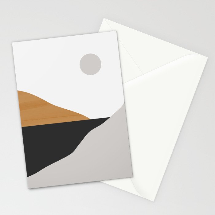 Minimal Art Landscape Stationery Card Gallery Image 2