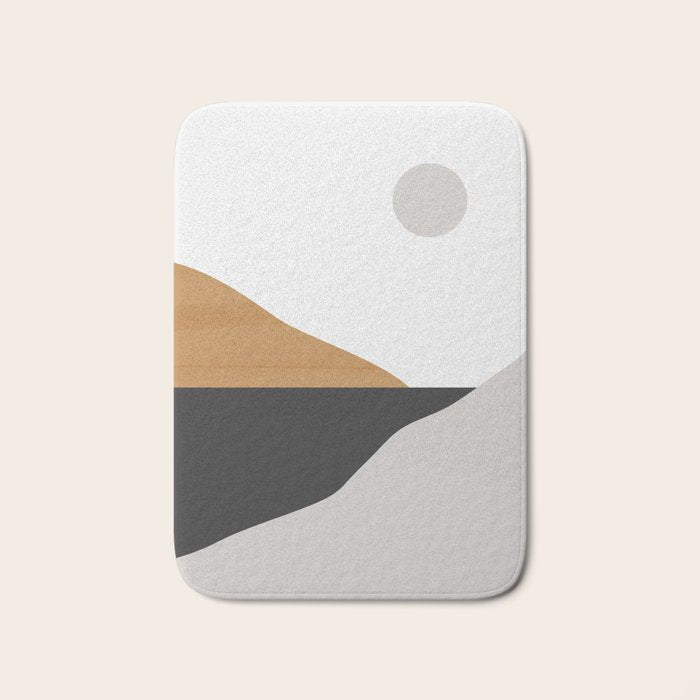 Minimal Art Landscape Bath Mat Gallery Image 1