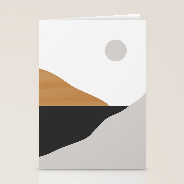 Minimal Art Landscape Stationery Card Gallery Image 2