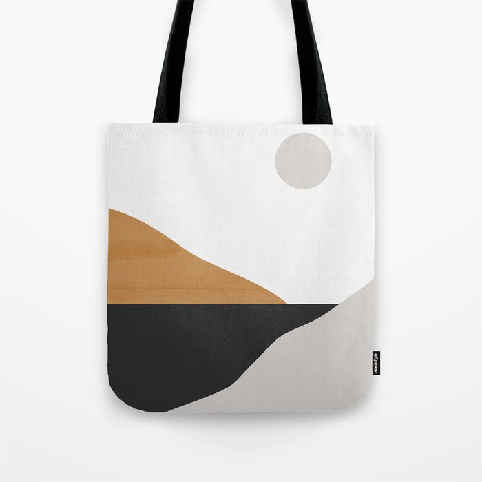 Minimal Art Landscape Tote Bag Gallery Image 1