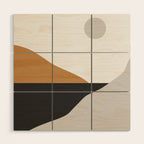 Minimal Art Landscape Wood Wall Art Gallery Image 1