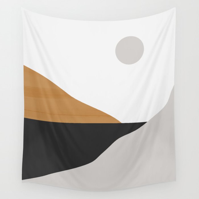 Minimal Art Landscape Wall Tapestry Gallery Image 4
