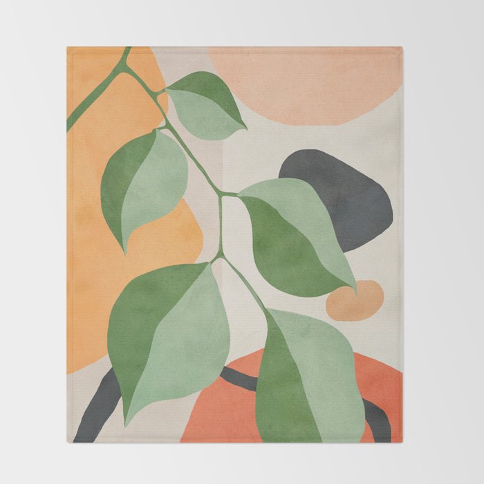 Colorful Branching Out 22 Throw Blanket Gallery Image 2