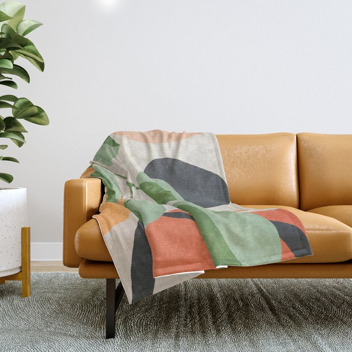 Colorful Branching Out 22 Throw Blanket Gallery Image 1