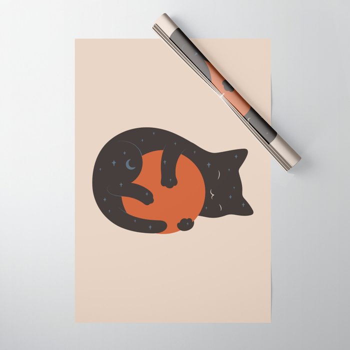 Cat Landscape 156 Wrapping Paper Gallery Image 1