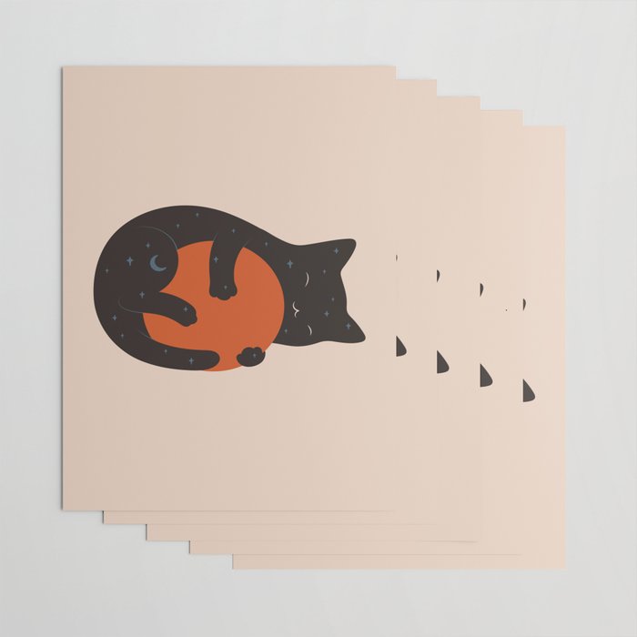 Cat Landscape 156 Wrapping Paper Gallery Image 3