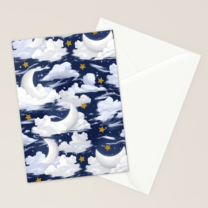 Magical Moon and Stars Stationery Card Gallery Image 2
