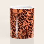Mysterious Garden - black and orange Coffee Mug Gallery Image 4