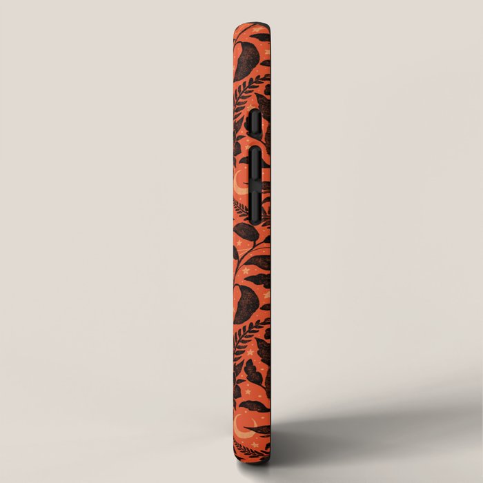 Mysterious Garden - black and orange iPhone Case Gallery Image 2