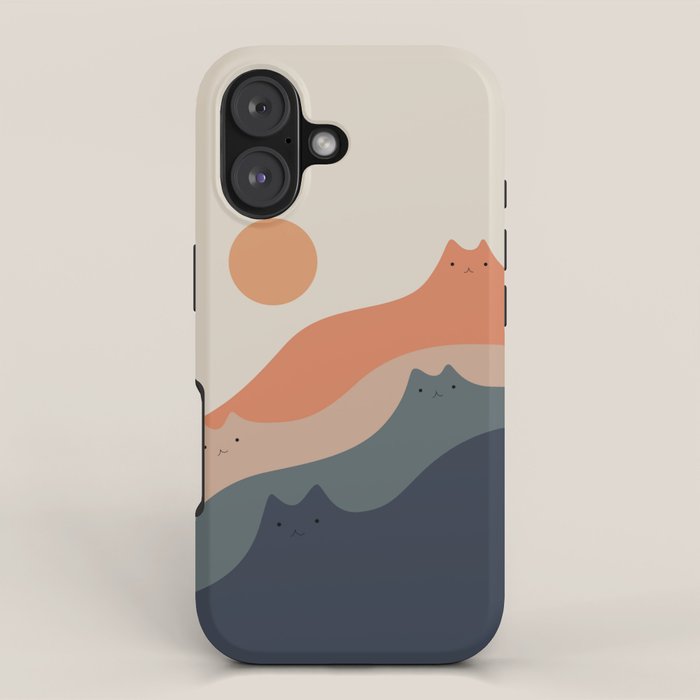 Cat Landscape 90 iPhone Case Gallery Image 1