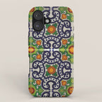 Oranges talavera tile abstract pattern modern decoration iPhone Case Gallery Image 1