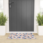 Bunnies & Blooms - Blue & Blush Palette Welcome Mat Gallery Image 3