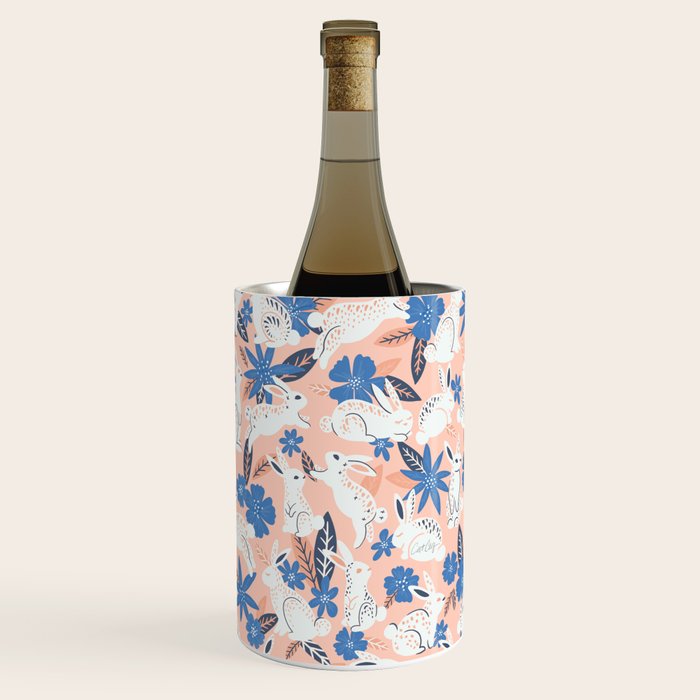 Bunnies & Blooms - Blue & Blush Palette Wine Chiller Gallery Image 3