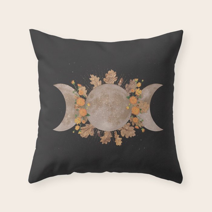 Samhain Moon  Throw Pillow Gallery Image 6