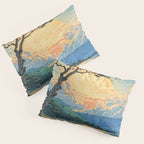 Arriving at Hneho Coast - A Contemporary Ukiyo-e Nature Landscape Pillow Sham Gallery Image 3