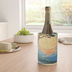 Arriving at Hneho Coast - A Contemporary Ukiyo-e Nature Landscape Wine Chiller Gallery Image 4