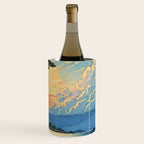Arriving at Hneho Coast - A Contemporary Ukiyo-e Nature Landscape Wine Chiller Gallery Image 3