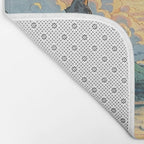 Arriving at Hneho Coast - A Contemporary Ukiyo-e Nature Landscape Bath Mat Gallery Image 2