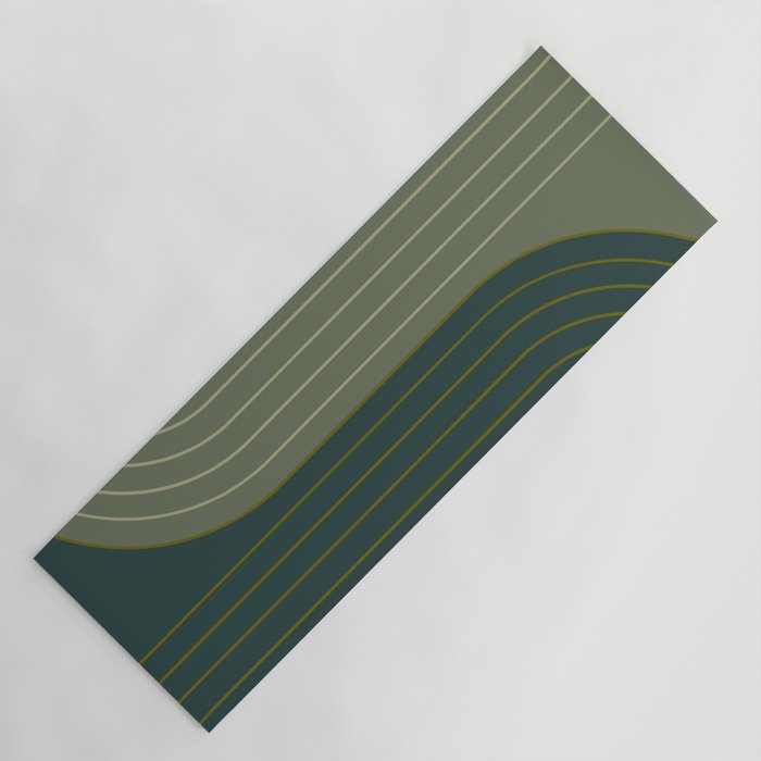 Two Tone Line Curvature XXXVII Yoga Mat Gallery Image 1