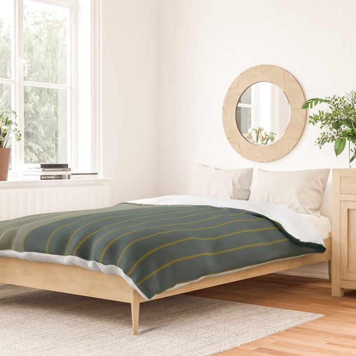 Two Tone Line Curvature XXXVII Duvet Cover Gallery Image 2