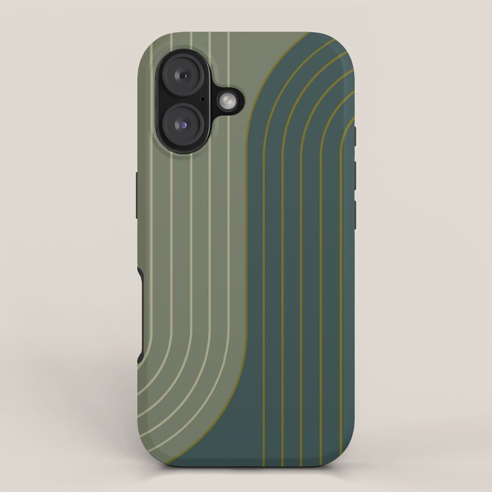 Two Tone Line Curvature XXXVII iPhone Case Gallery Image 1