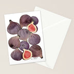 figs still life botanical watercolor Stationery Card Gallery Image 2
