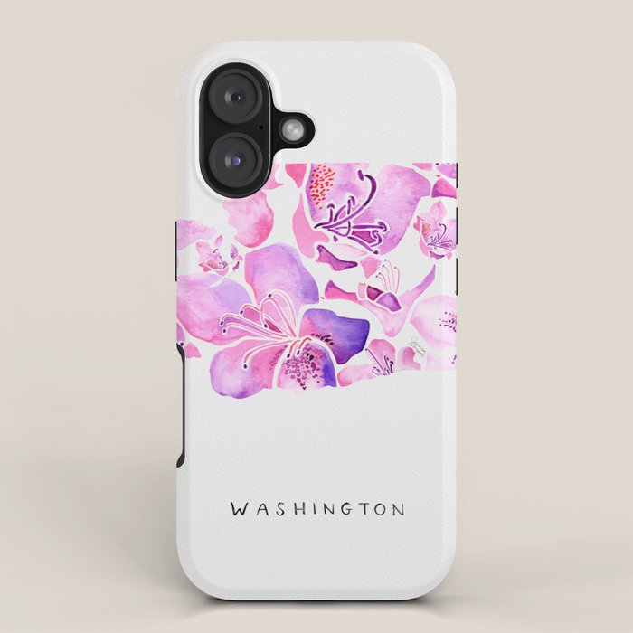 Washington State Rhododendron iPhone Case Gallery Image 1