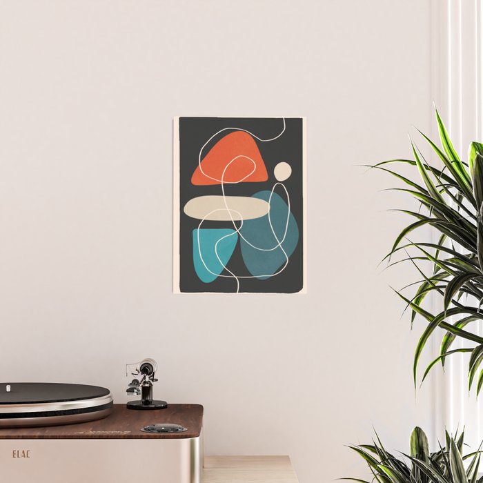 Minimal Colorful Abstract Shapes 4 Poster Gallery Image 2