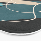 Minimal Colorful Abstract Shapes 4 Bath Mat Gallery Image 3