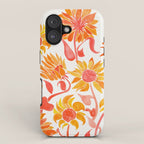 Sunflower Watercolor - Fiery Palette iPhone Case Gallery Image 1