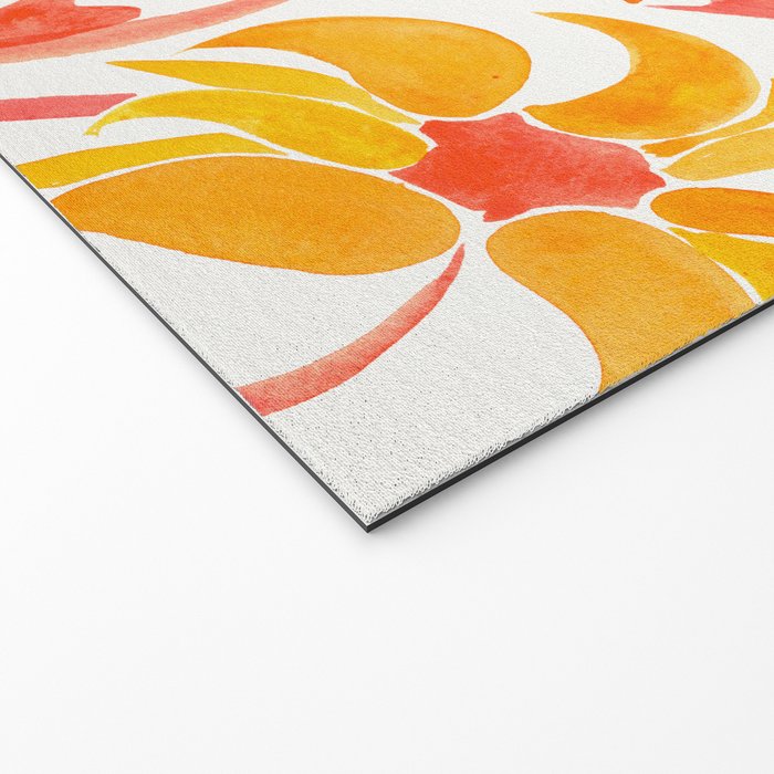 Sunflower Watercolor - Fiery Palette Welcome Mat Gallery Image 2
