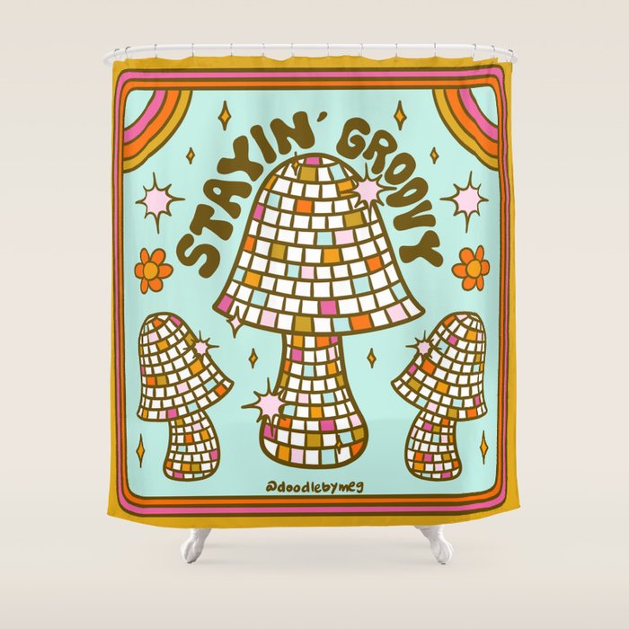 Stayin' Groovy Shower Curtain Gallery Image 1