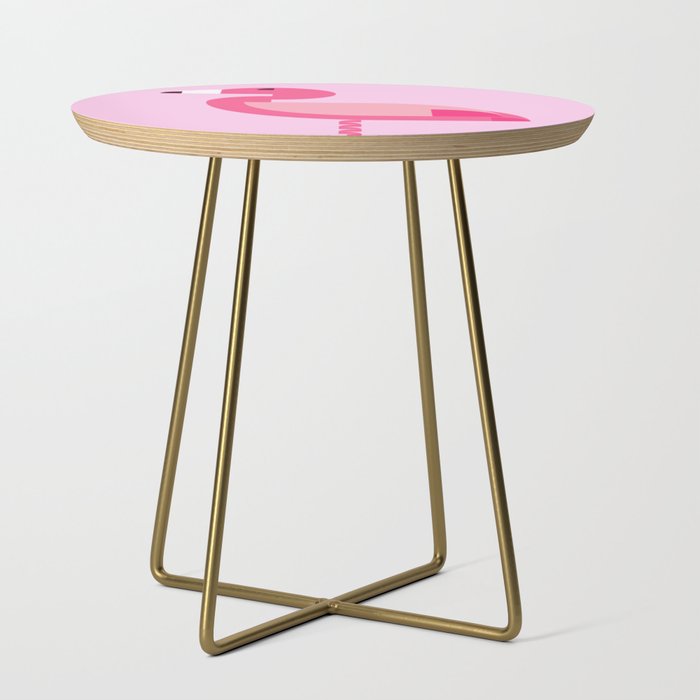 Geometric flamingo Side Table Gallery Image 1