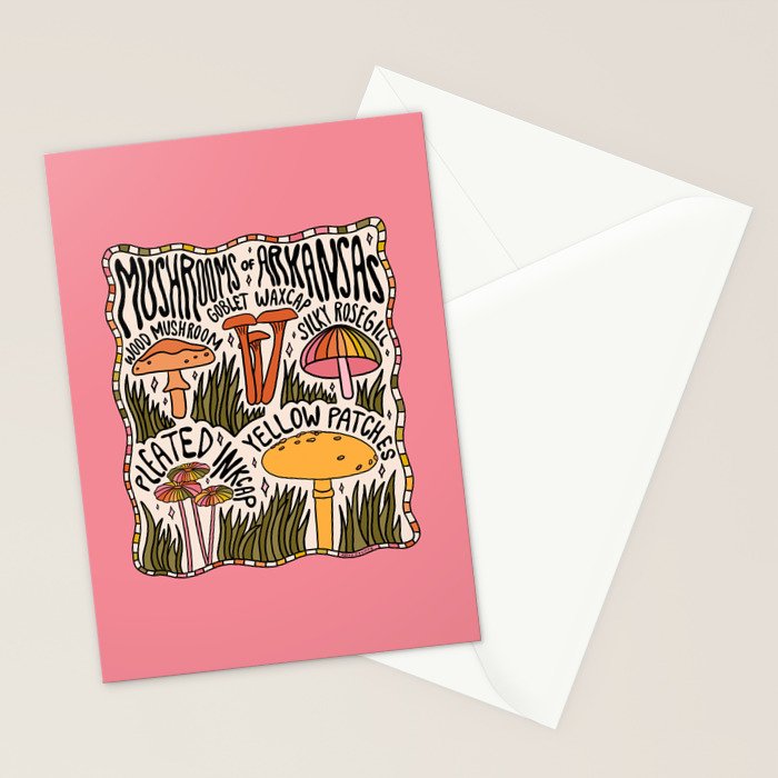 Mushrooms of Arkansas Stationery Card Gallery Image 2