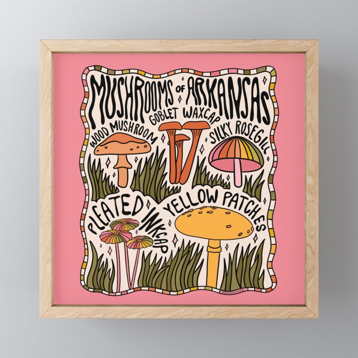 Mushrooms of Arkansas Mini Art Print Gallery Image 1