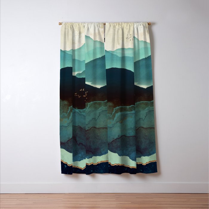 Indigo Mountains Window Curtain Gallery Image 3