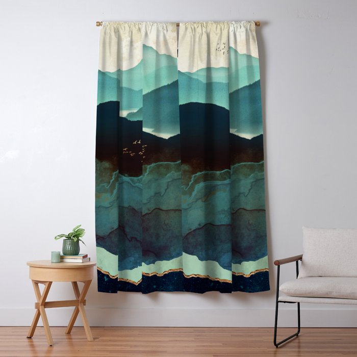 Indigo Mountains Window Curtain Gallery Image 5