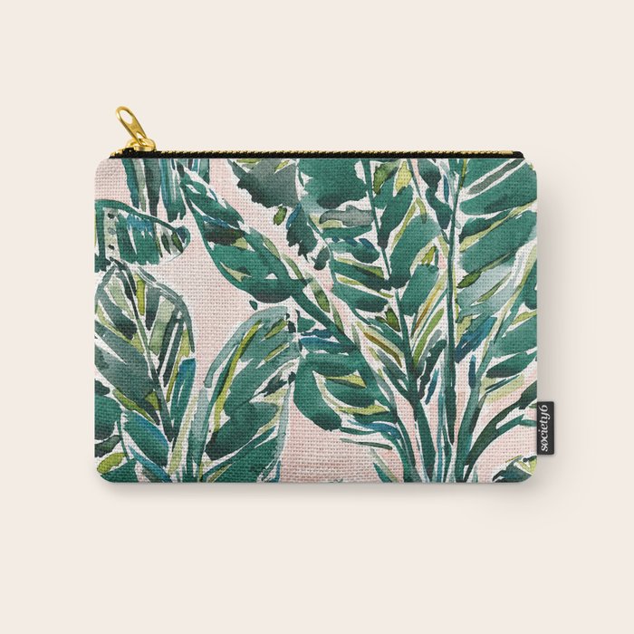 BIG FEELINGS Banana Leaf Tropical Carry All Pouch Gallery Image 1