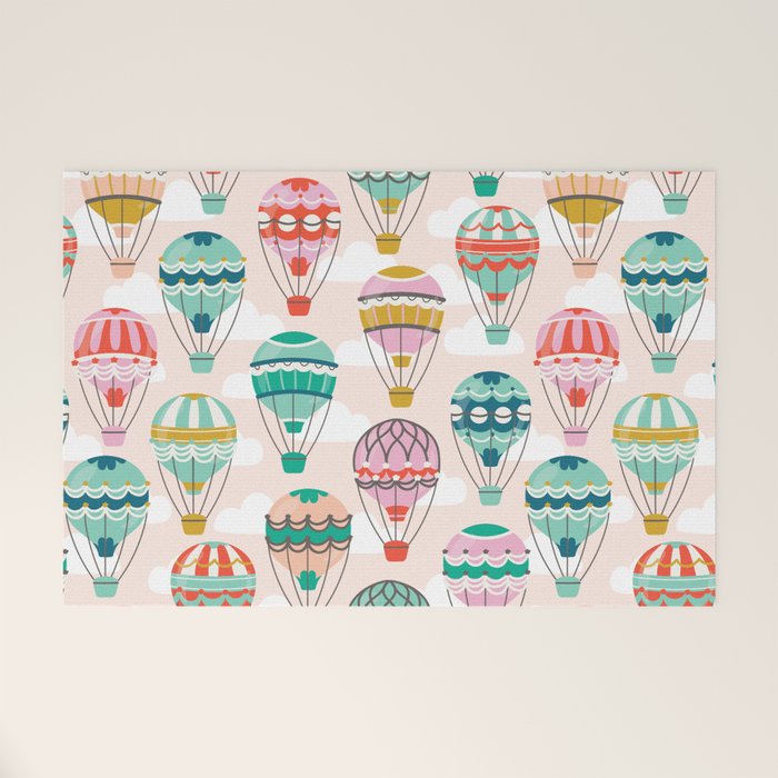 Hot Air Balloons Welcome Mat Gallery Image 1