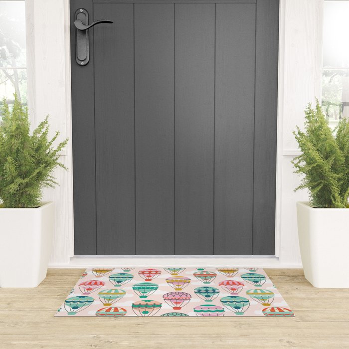 Hot Air Balloons Welcome Mat Gallery Image 3