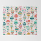 Hot Air Balloons Throw Blanket Gallery Image 2