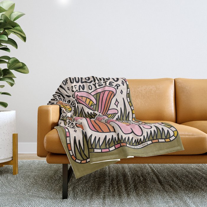 Mushrooms of Colorado Throw Blanket Gallery Image 1
