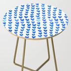 Brush stroke hearts - blue Side Table Gallery Image 2