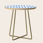 Brush stroke hearts - blue Side Table Gallery Image 1