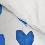 Brush stroke hearts - blue Comforter Gallery Image 4