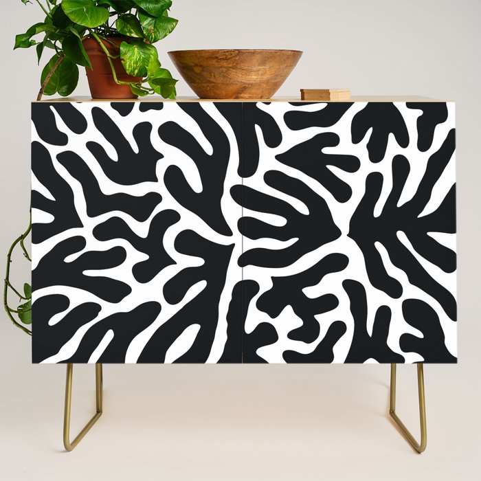 Henri Matisse Abstract Leaf Pattern Credenza Gallery Image 1