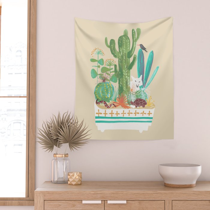 Desert planter Wall Tapestry Gallery Image 2